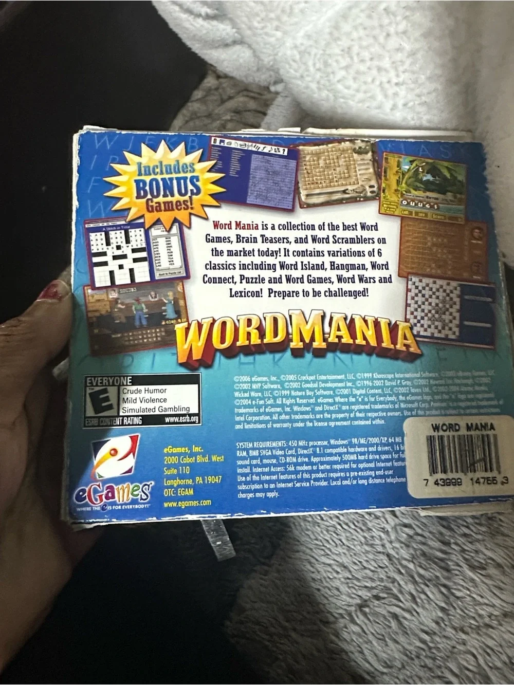 (BUNDLE OF 5)-WORD-MANIA ,CASINO COLLECTION,SIMCITY4,LUXOR MAHJONG,KAKURO-used